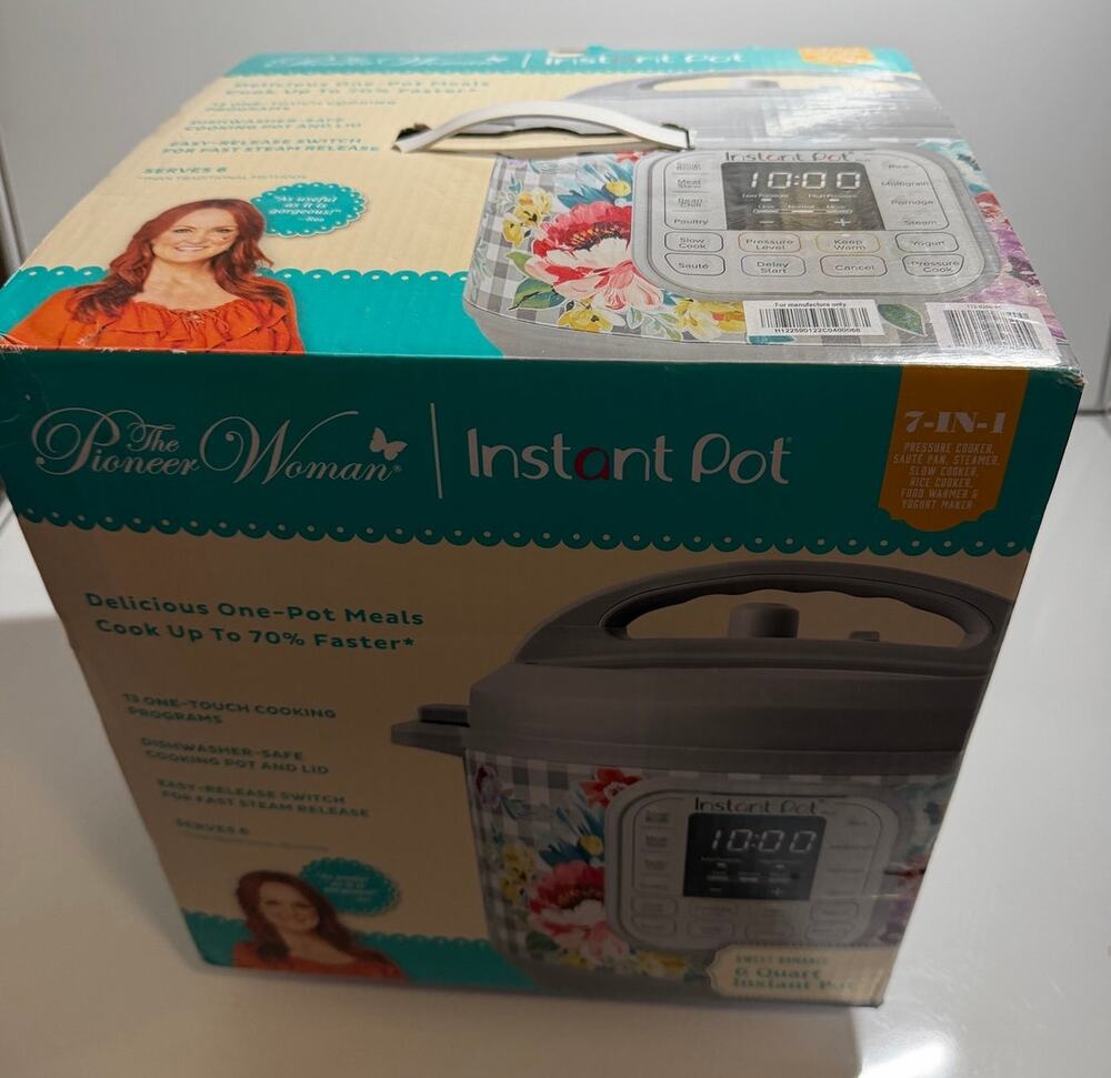 NIB New Pioneer Woman Instant Pot Pressure & Slow Cooker Vintage Floral 6 Quart